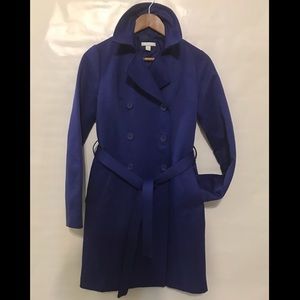 NY&CO Trench Coat Royal Blue Size XS